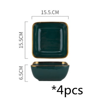 Keramik Teller und Schüssel-Set