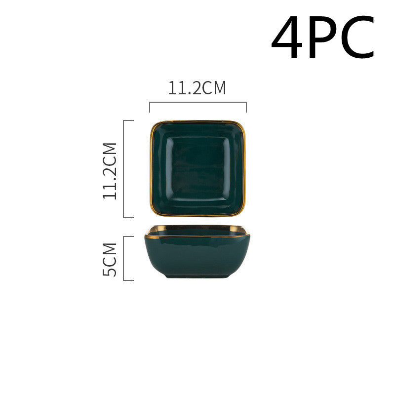 Keramik Teller und Schüssel-Set